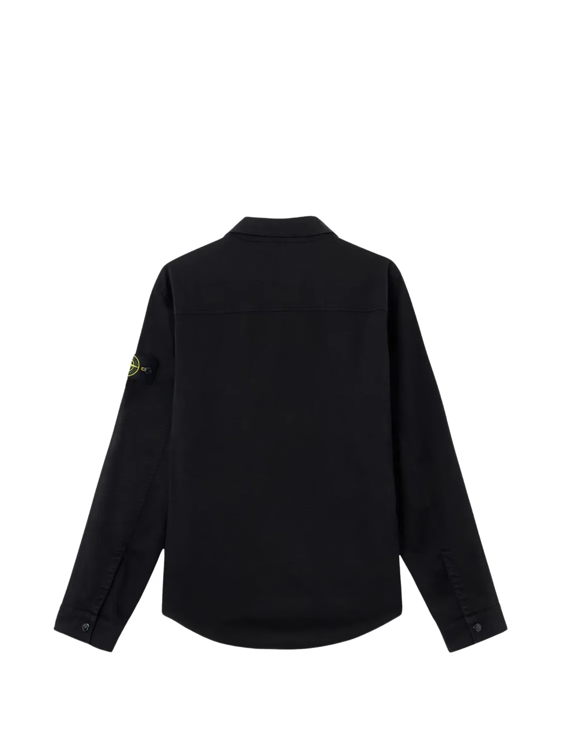 Рубашка с Застежкой на Молнии и Карманом Stone Island, черный — фото 2