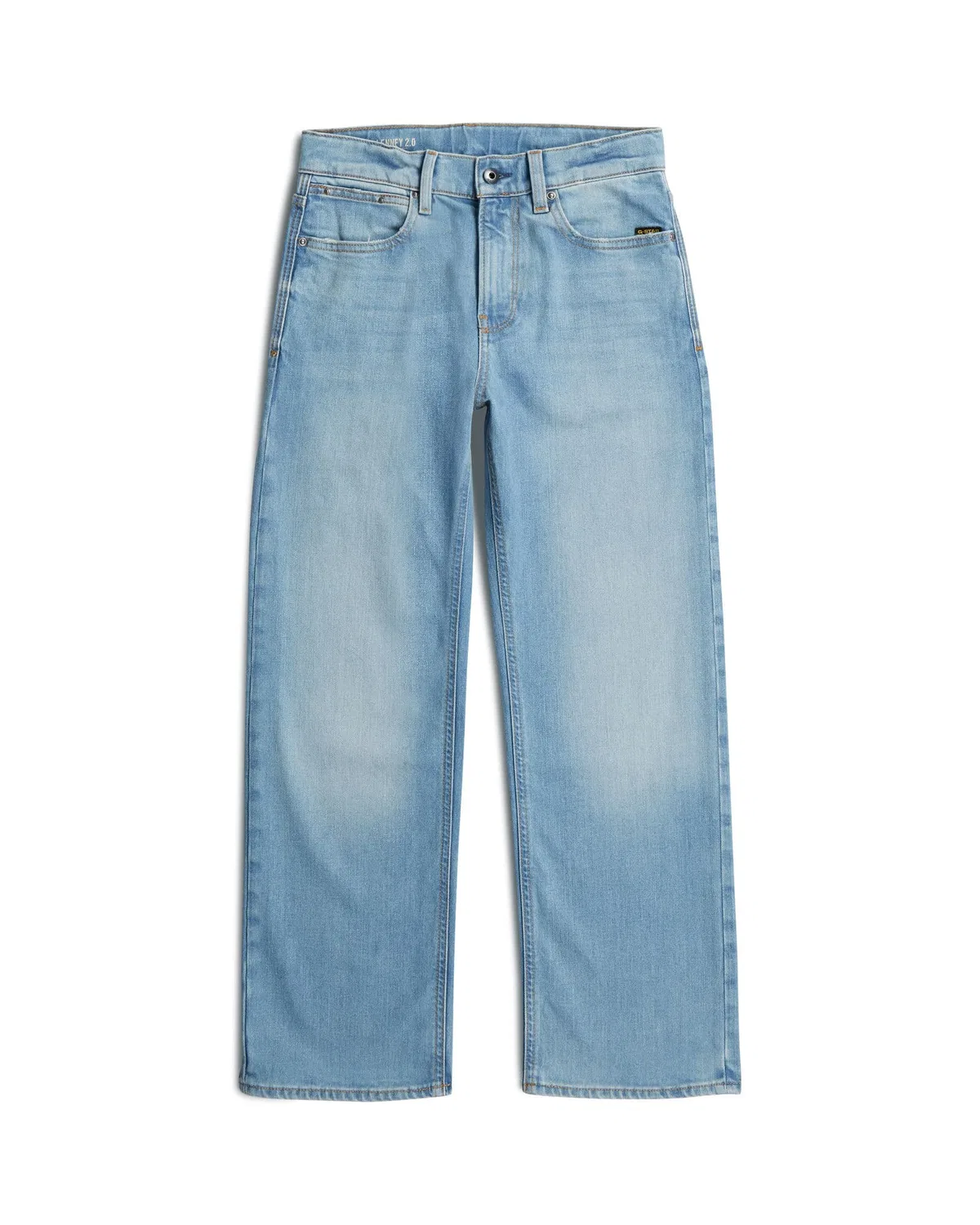 Джинсы для мальчиков с потертостями Lenney Bootcut 2.0 G-Star Raw, светло-синий — фото 4