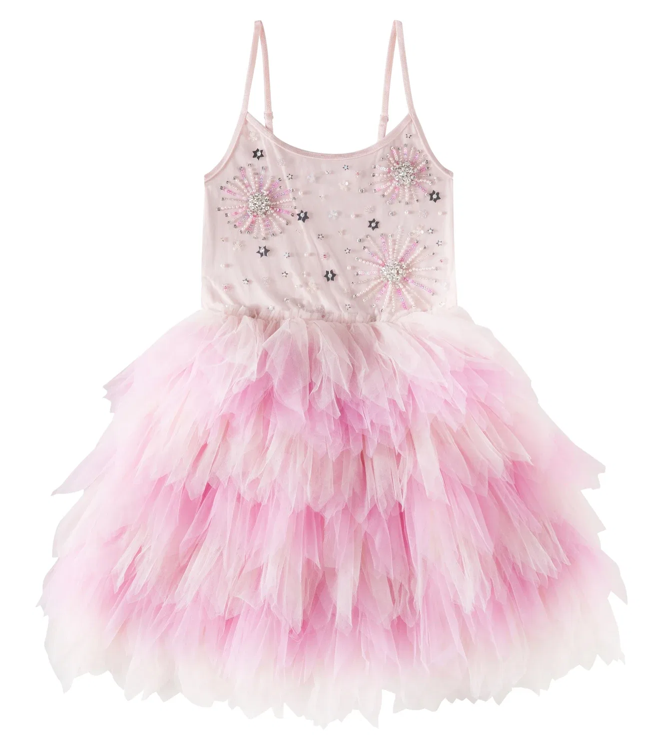Платье из джерси и фатина Fireworks Tutu Du Monde, розовый