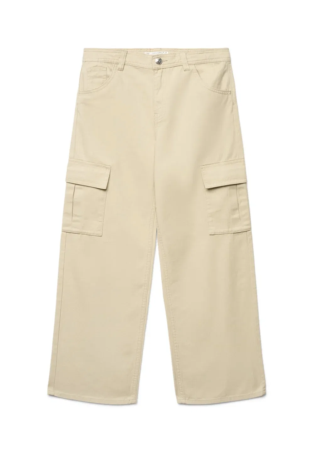 Pantalone Lungo Tinta Unita - брюки-карго Calliope, Beige Chiaro