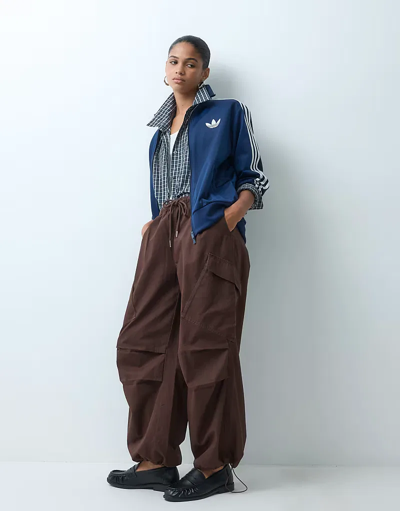 Спортивная футболка Adidas Originals Firebird свободного кроя, темно-синий — фото 2