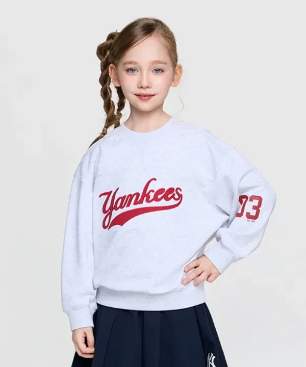 Свитшот спортивный васити Mlb Kids, L.Melange Grey