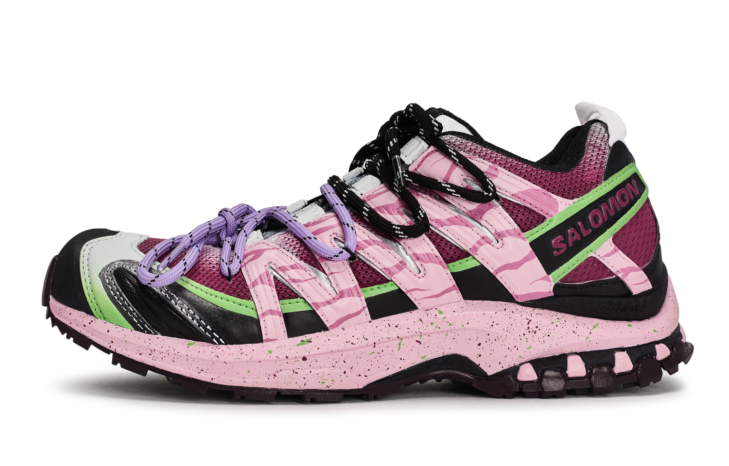 

Кроссовки для бега XA PRO 3D Abrasion Resistant Low top Unisex SALOMON, черный/розовый/фиолетовый/зеленый