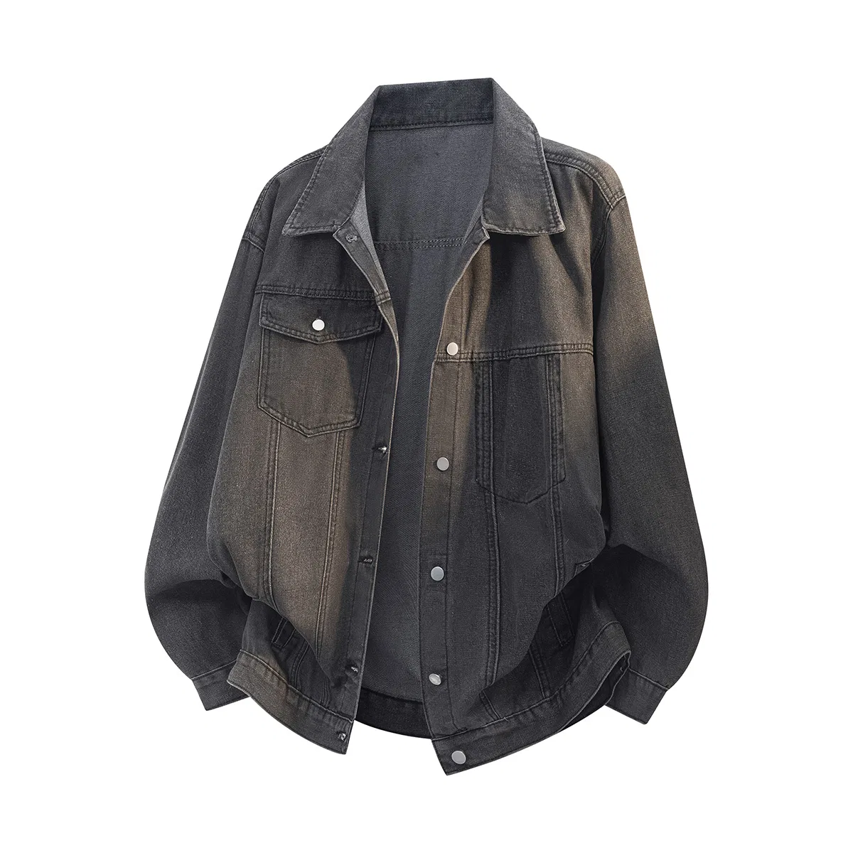 Детское джинсовое пальто с лацканами Unisex GWAF, Gray