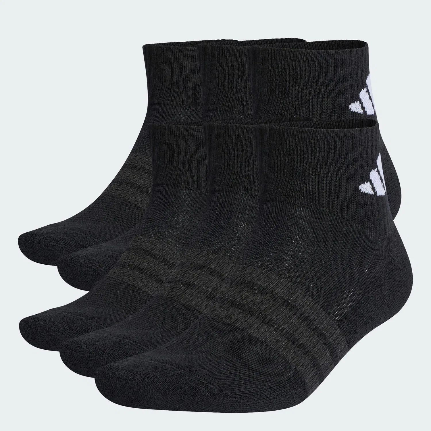 Мужские носки с мягкой амортизацией Cushioned Essentials Ankle Socken 6er-Pack Adidas, Schwarz Weiss — фото 4