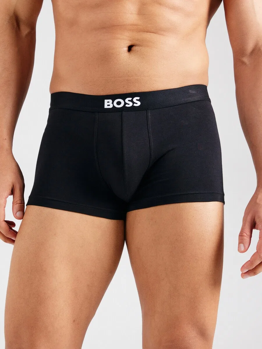 Боксерские шорты BOSS «Дэвид Бекхэм» черного цвета — фото 4
