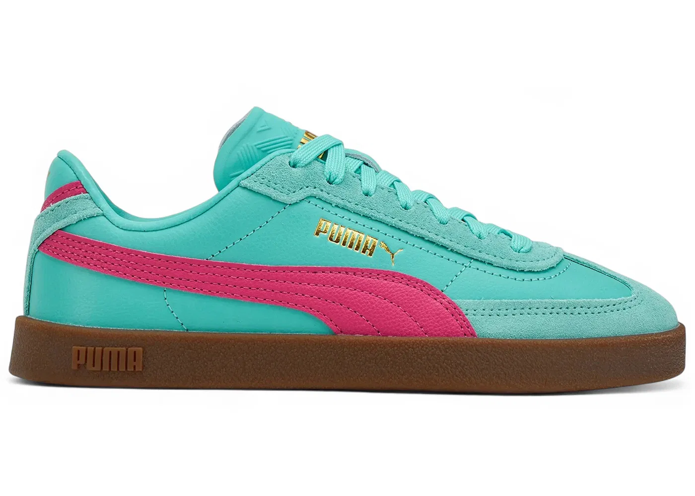 Детские кроссовки Puma Club II Era Jr, цвет Aquatic/Puma Pink/Puma Gold