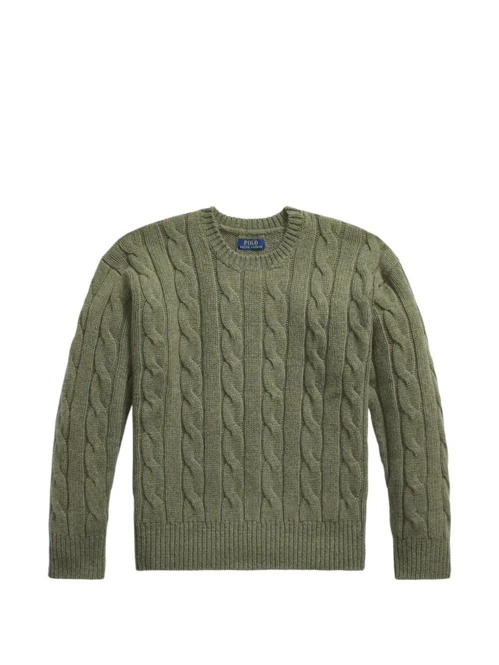 Джемпер свободного кроя из смесовой шерсти POLO RALPH LAUREN, зеленый