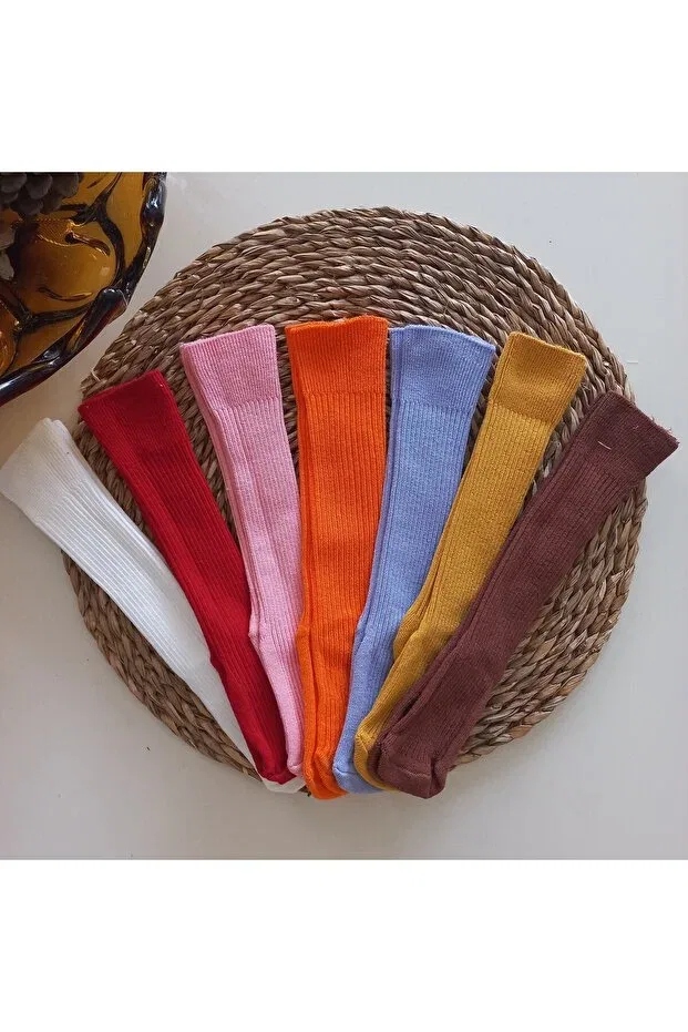 Детский комплект носков для девочек с принтом Mars Baby, Red Lilac Mustard Orange