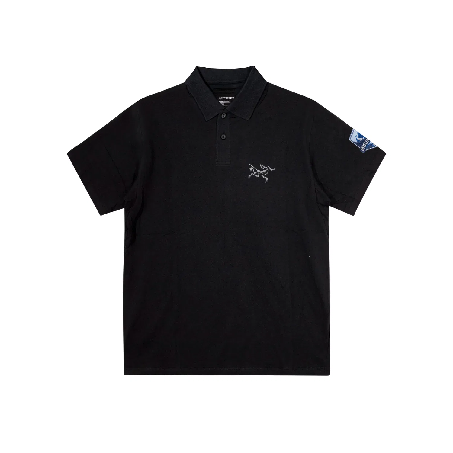 Arcteryx Футболка с поло-воротником Kragg Black/Black Арктерикс, Черный