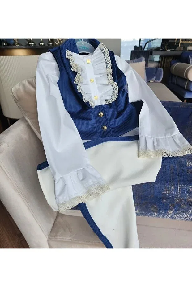Детский жилет с длинным рукавом Tozpembebaby, Navy Blue — фото 2