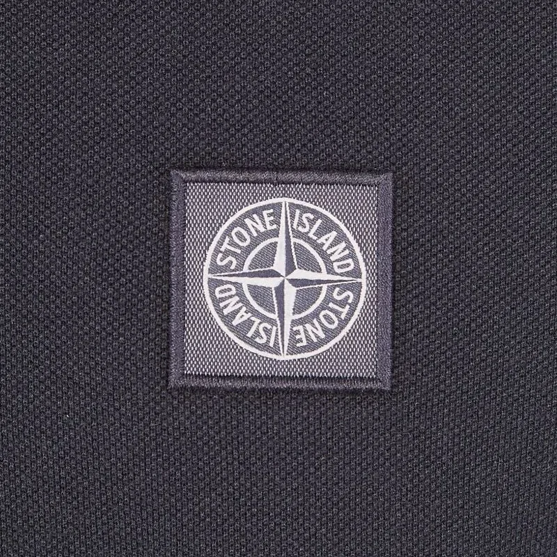 Футболка поло с логотипом STONE ISLAND, Marine Blue — фото 4