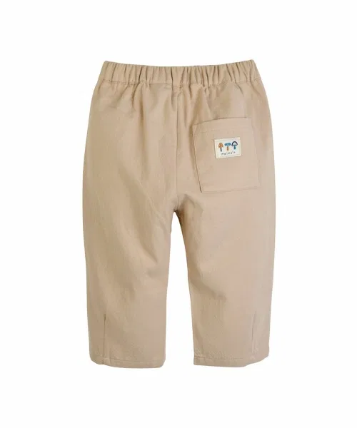 Детские штаны из футера с принтом Cozy Woven Pants moimoln, Beige — фото 2