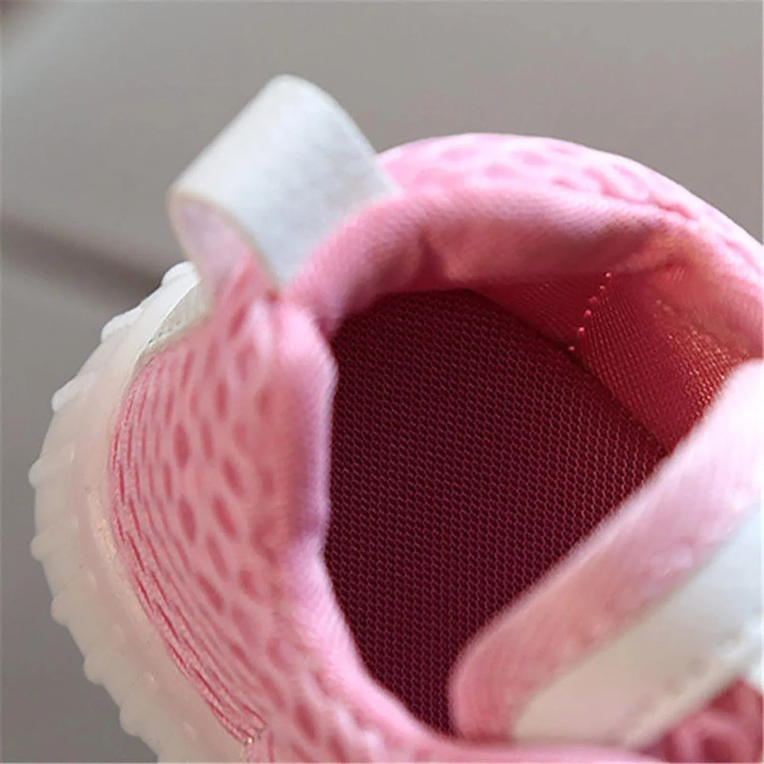 Детские кроссовки с градиентом Daddy Shoes на шнуровке с мягкой подошвой для мальчиков и девочек, Pink — фото 4