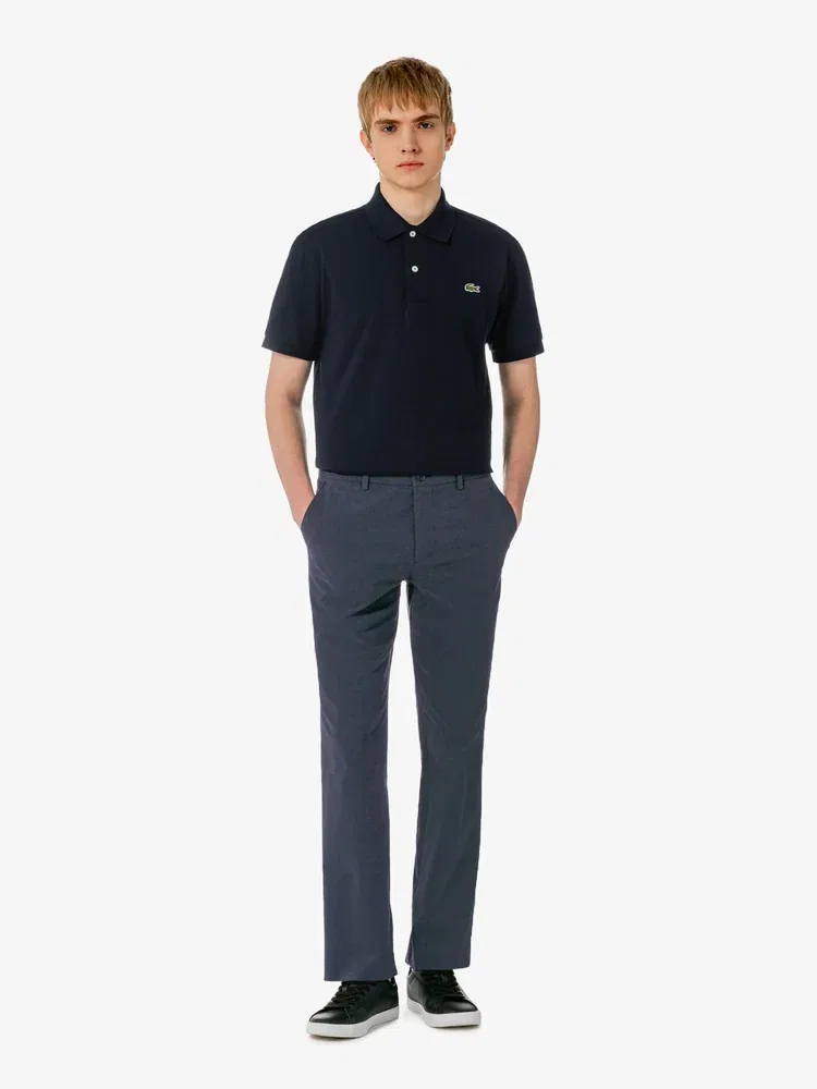 Чиносы LACOSTE из смесового хлопка, Navy — фото 4