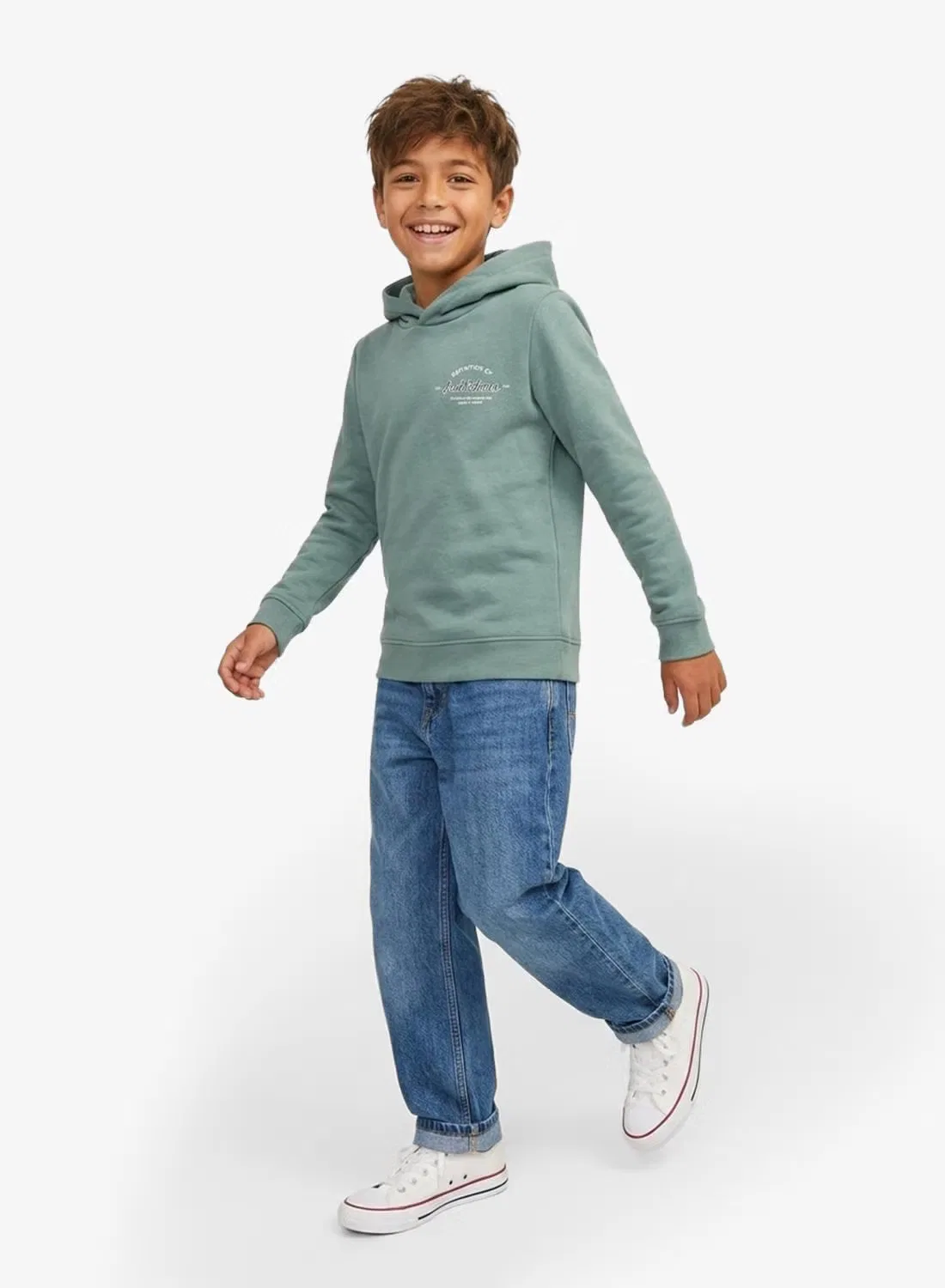 Худи с капюшоном детское Jack & Jones Junior, синий