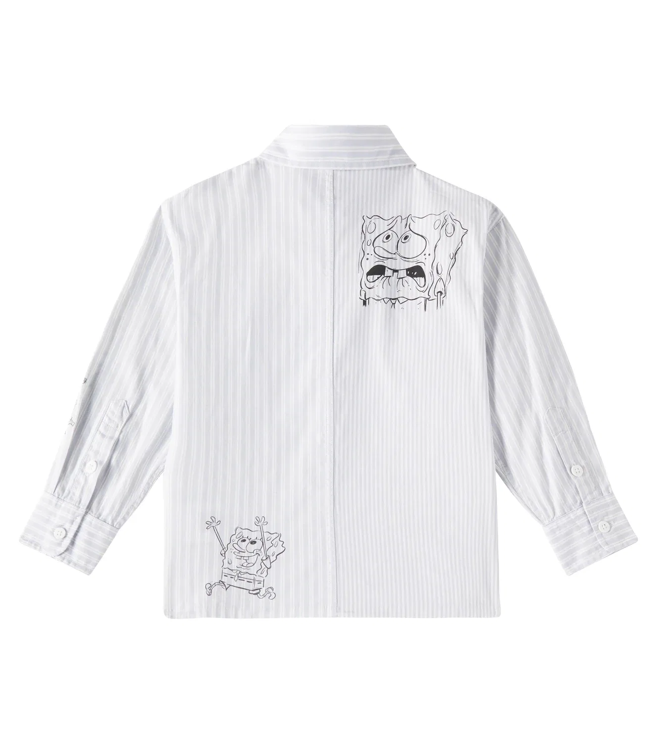 Рубашка-футболка хлопковая SpongeBob SquarePants Stella Mccartney Kids, белый — фото 3