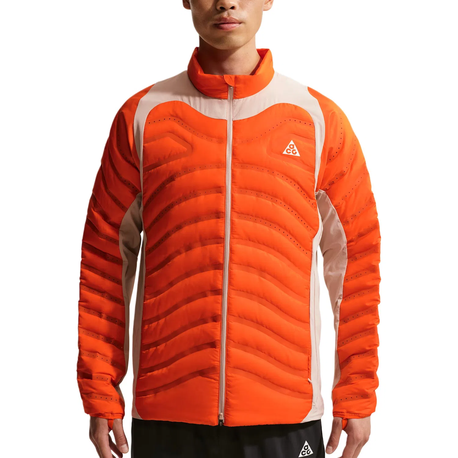 Мужская куртка Nike Therma-FIT Lava Loft, Safety Orange/Cream II/Peak White