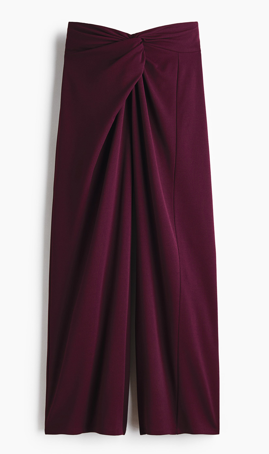

Брюки H&M Twisted-Detail, сливово-красный, Бордовый, Брюки H&M Twisted-Detail, сливово-красный