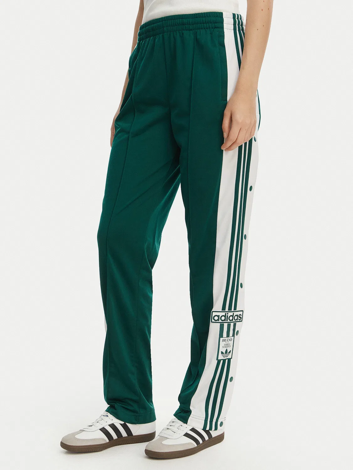 Женские спортивные брюки свободного кроя Adibreak Adidas, зеленый