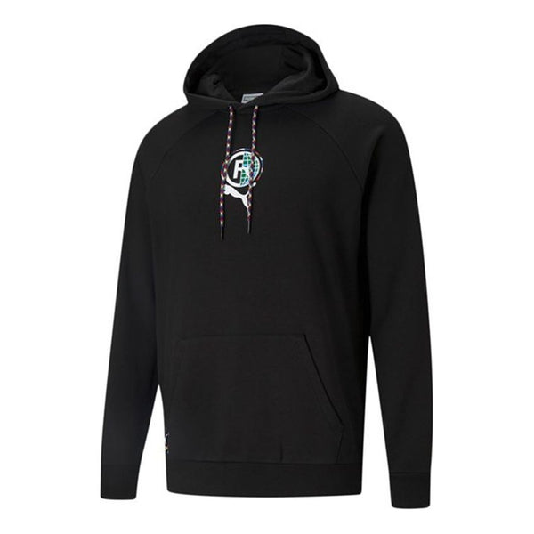 

Толстовка international graphic hoodie 'black white' Puma, черный