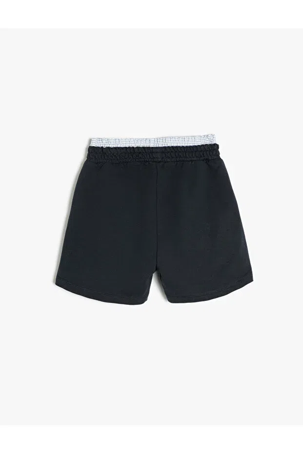 Детские шорты для девочек хлопковые Koton, Navy Blue — фото 2