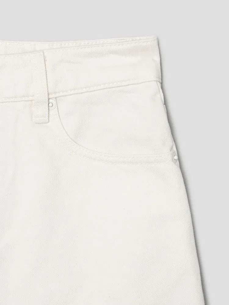 Юбка мини с имитацией рубашки, Blanc Creme AMI PARIS, White — фото 4