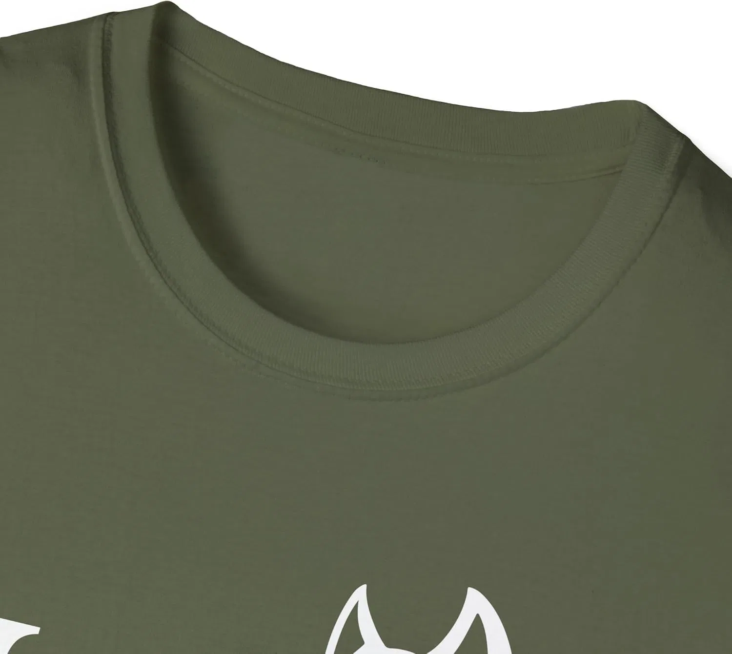 Унисекс футболка с принтом собаки Gildan 64000, Military Green — фото 3