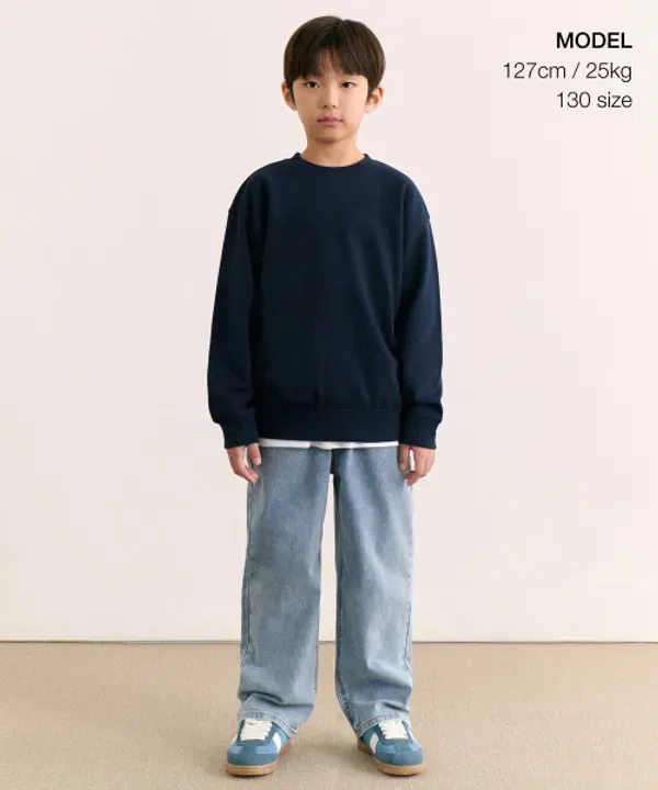 Джинсы широкие Musinsa Standard Kids, Light Indigo — фото 2