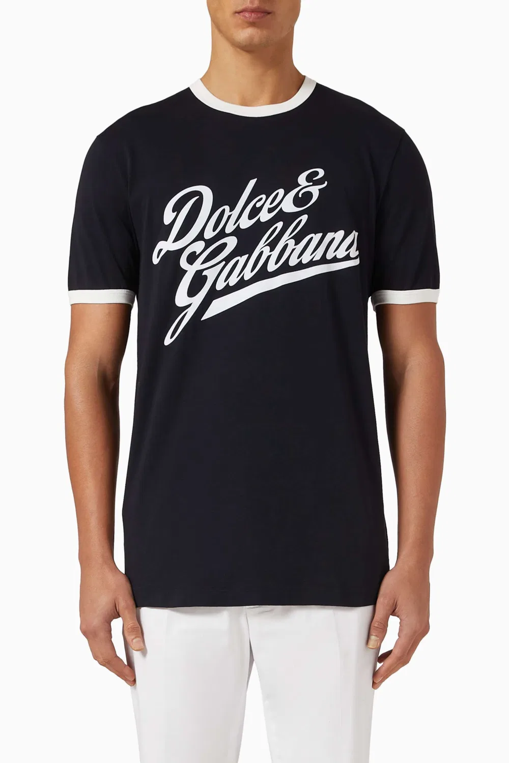 Футболка с коротким рукавом с принтом Dolce & Gabbana