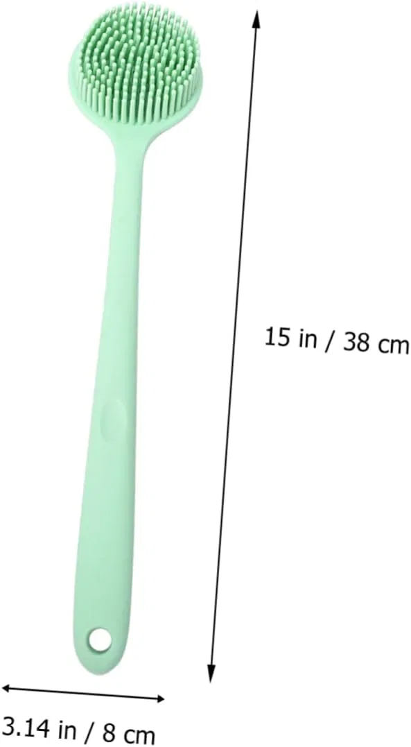 Щетка для тела из силикона, FOMIYES, 2 шт, 38x8 см, Зеленый — фото 2