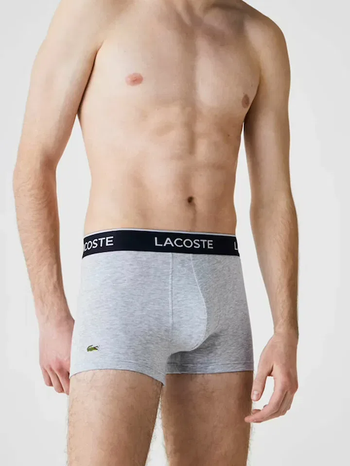 Мужские боксеры 3er-Set Lacoste, Hellgrau — фото 2