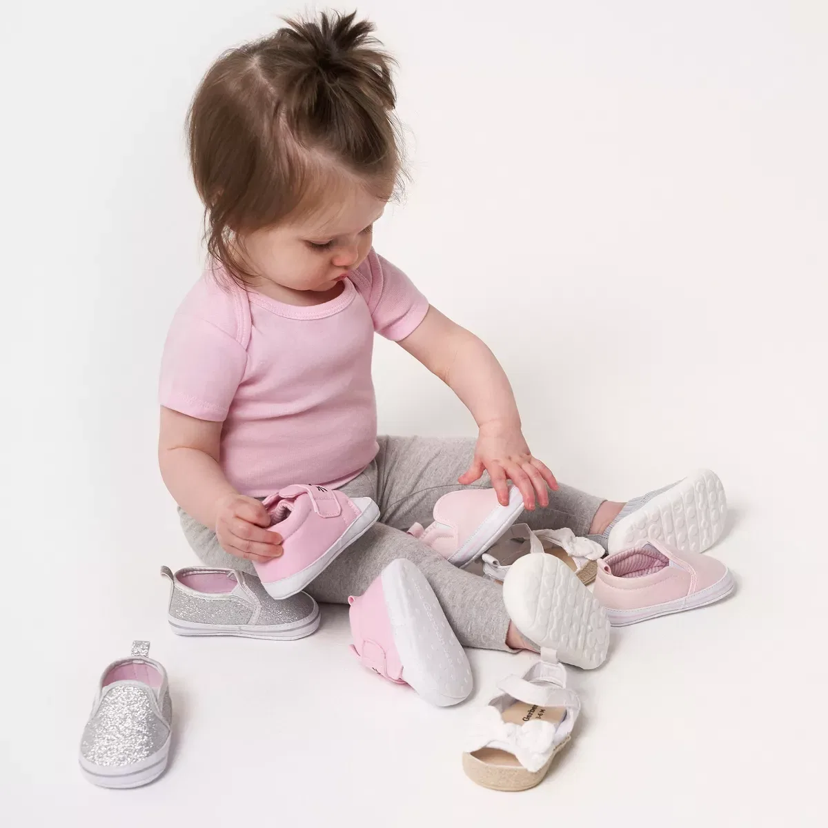 Детские кеды для девочек без шнурков Gerber, Pink — фото 2