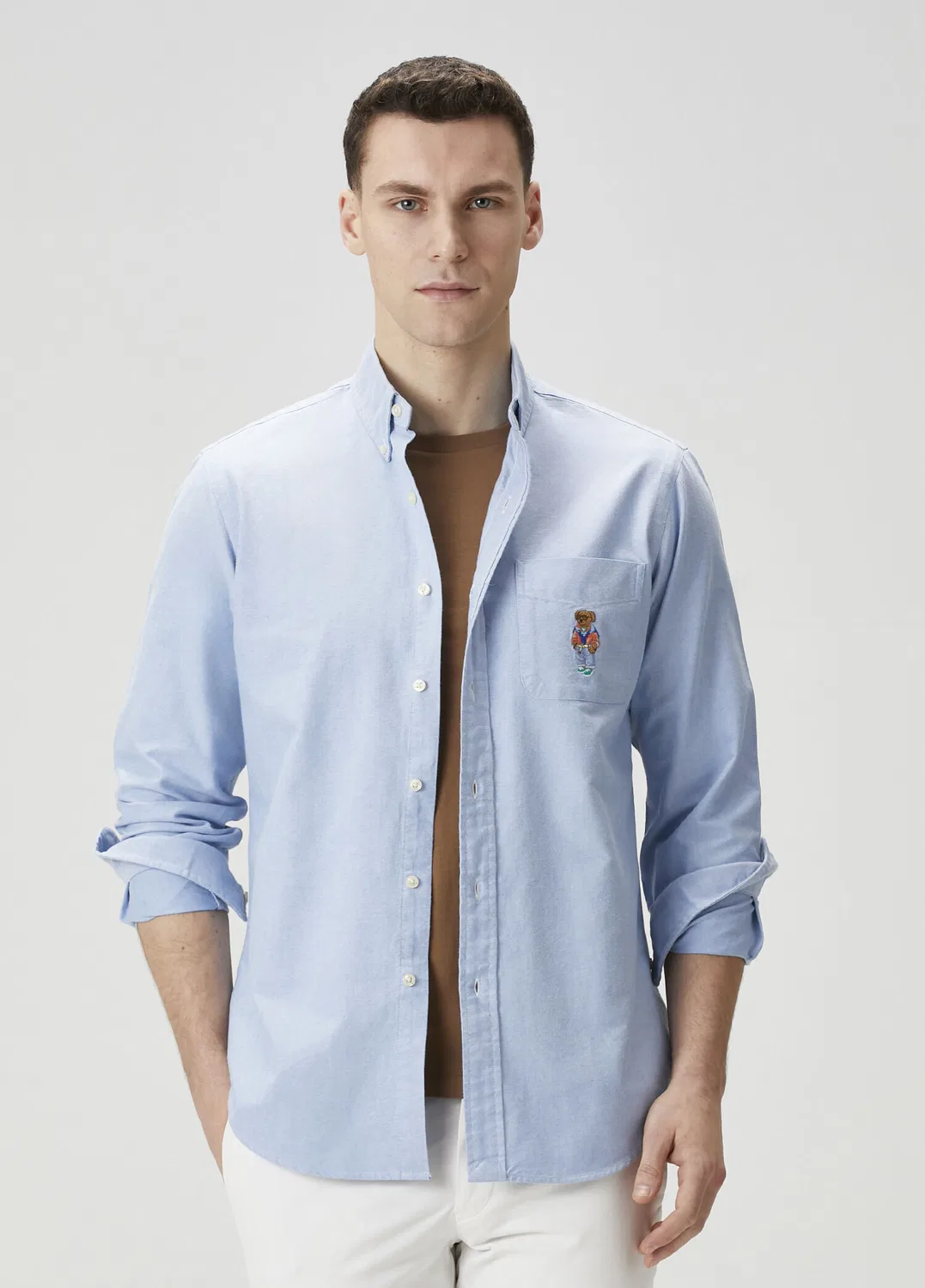Рубашка Polo Ralph Lauren, mavi