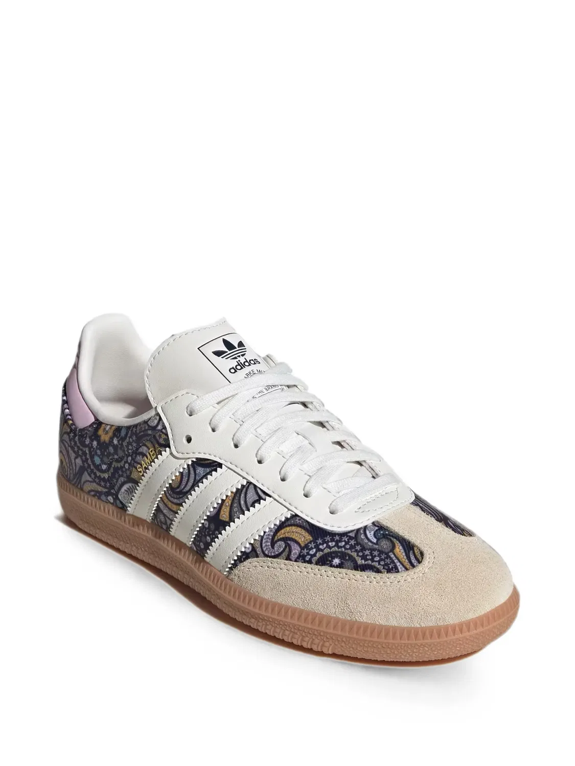 Кроссовки Samba Liberty с принтом пейсли Adidas Kids, фиолетовый