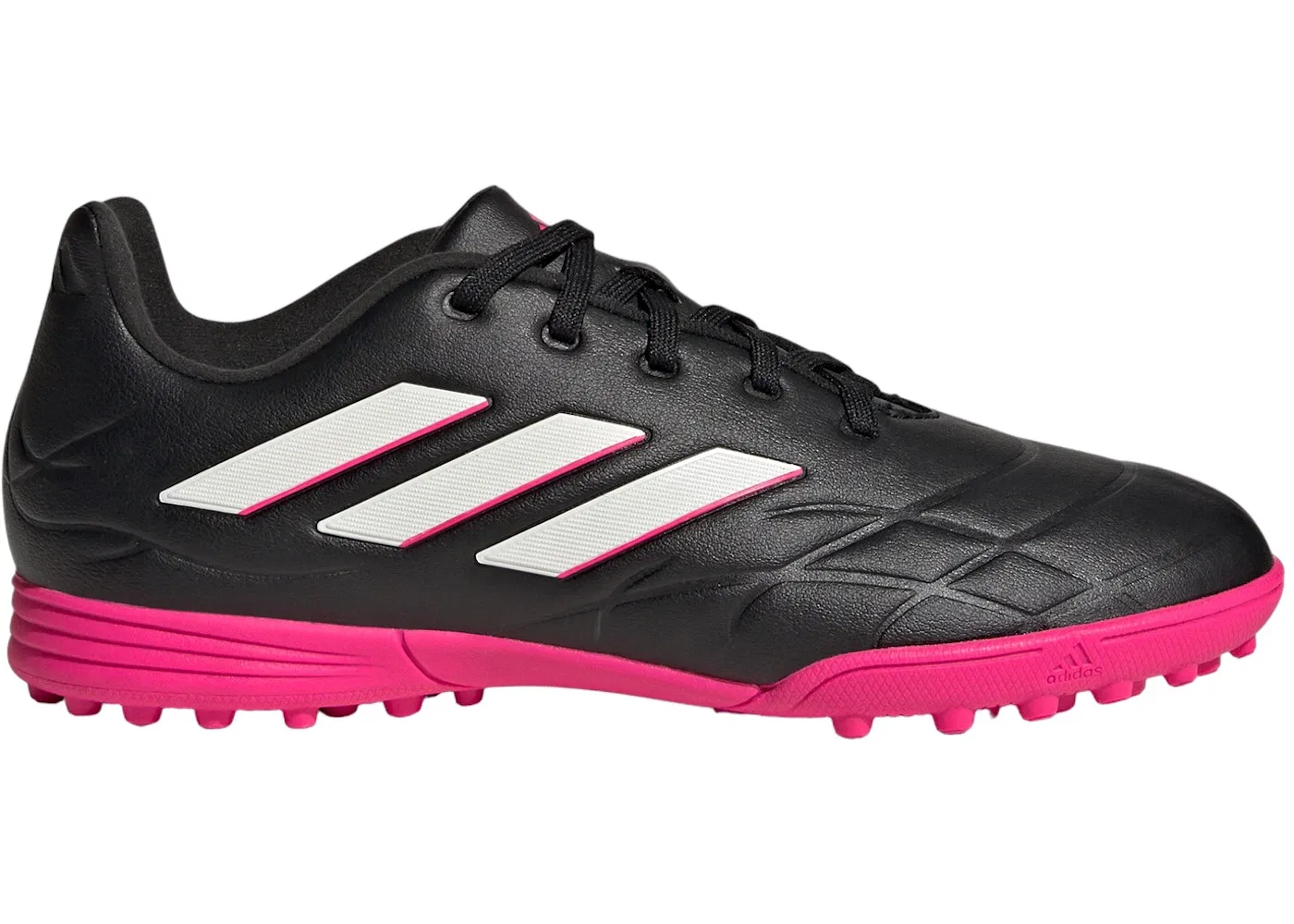 Детские бутсы с шипами Copa Pure.3 Turf Adidas, Core Black/Zero Metalic/Team Shock Pink 2