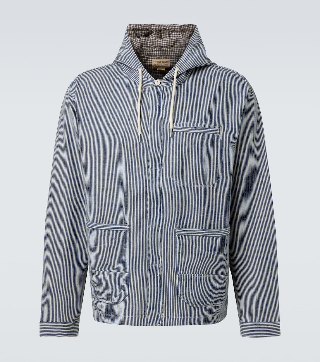

Клетчатая хлопковая рубашка-оверсайз RRL, Navy Multi