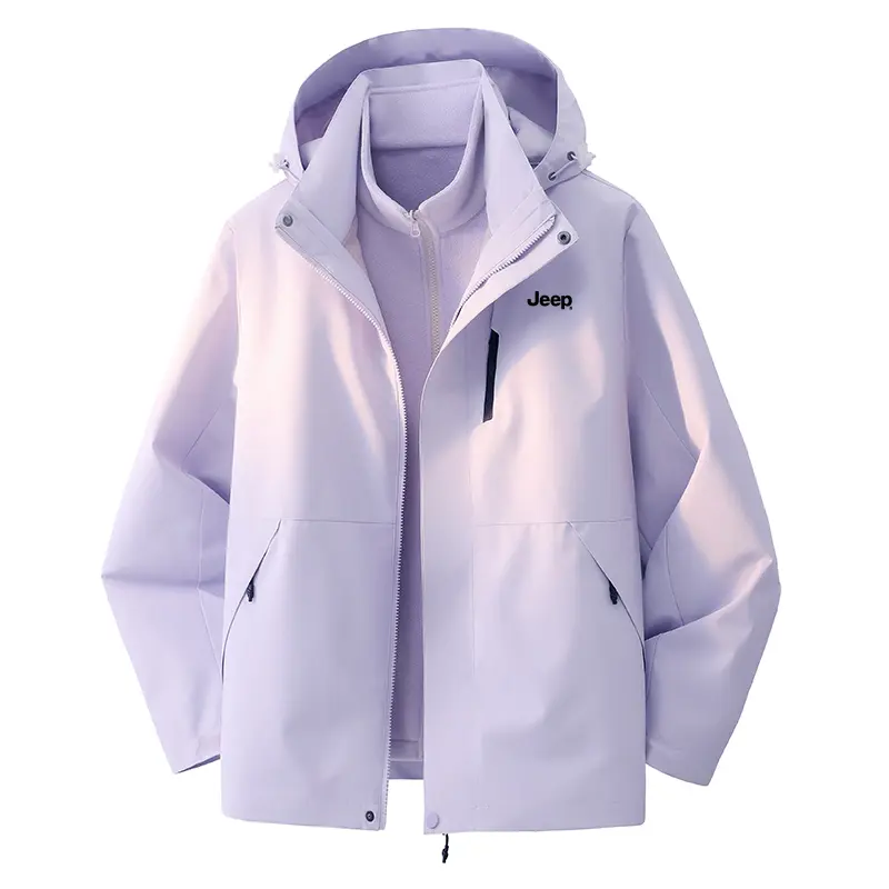 

Куртка Unisex Hooded Thickened Workwear Jeep, snow soft фиолетовый (with triple-layer lining)