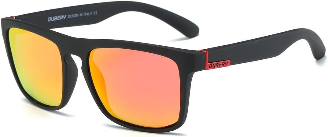 

Классические поляризованные солнцезащитные очки DUBERY для женщин и мужчин, 100% защита от УФ-излучения, квадратная форма, модные спортивные солнцезащитные очки, C7 Without Box