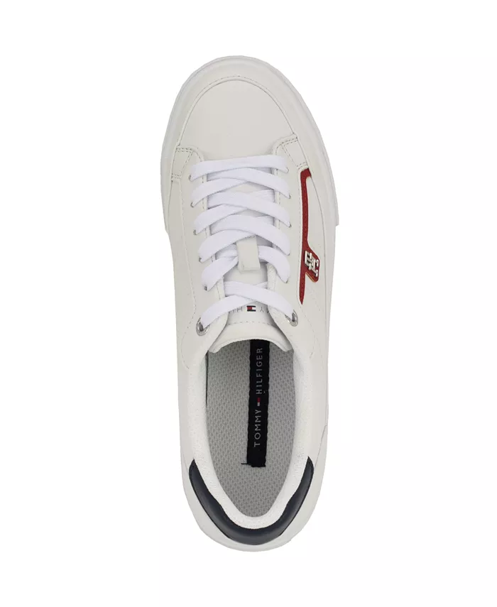 Женские кроссовки Lencet на шнуровке Tommy Hilfiger, белый — фото 4