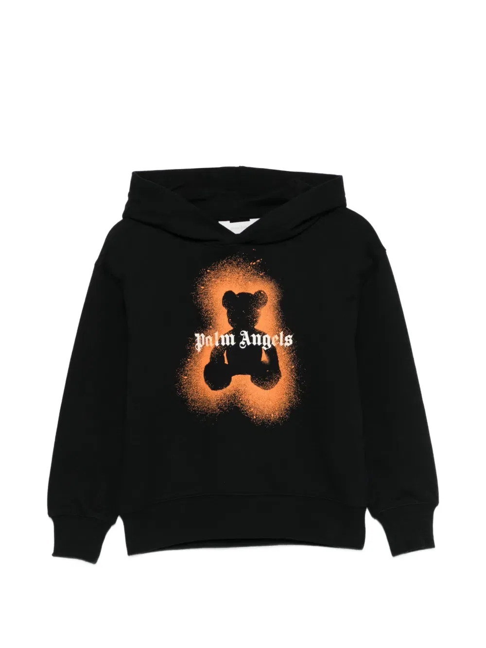 Худи с изображением медведя Palm Angels Kids, черный