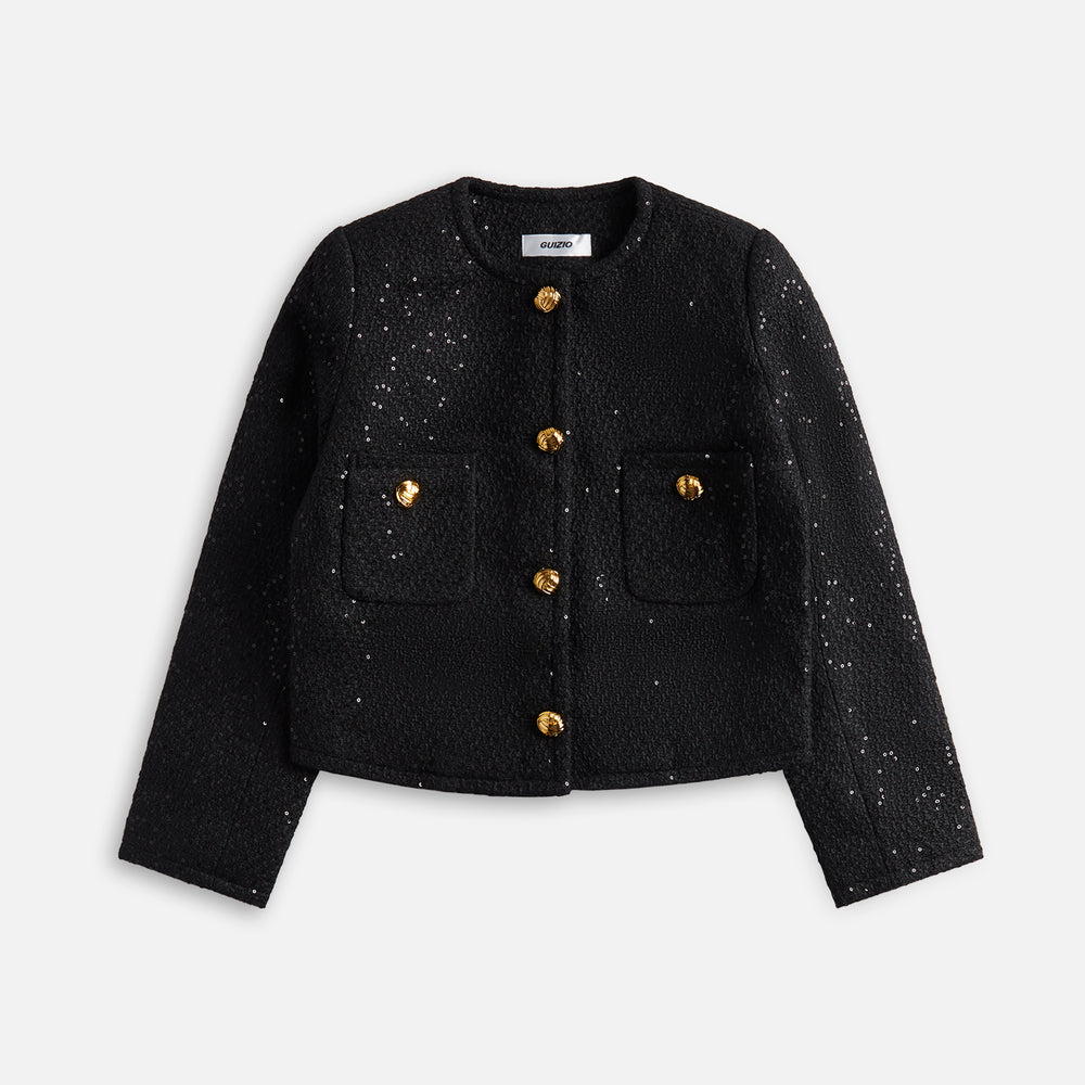 

Куртка GUIZIO Bela Tweed Jacket, черный