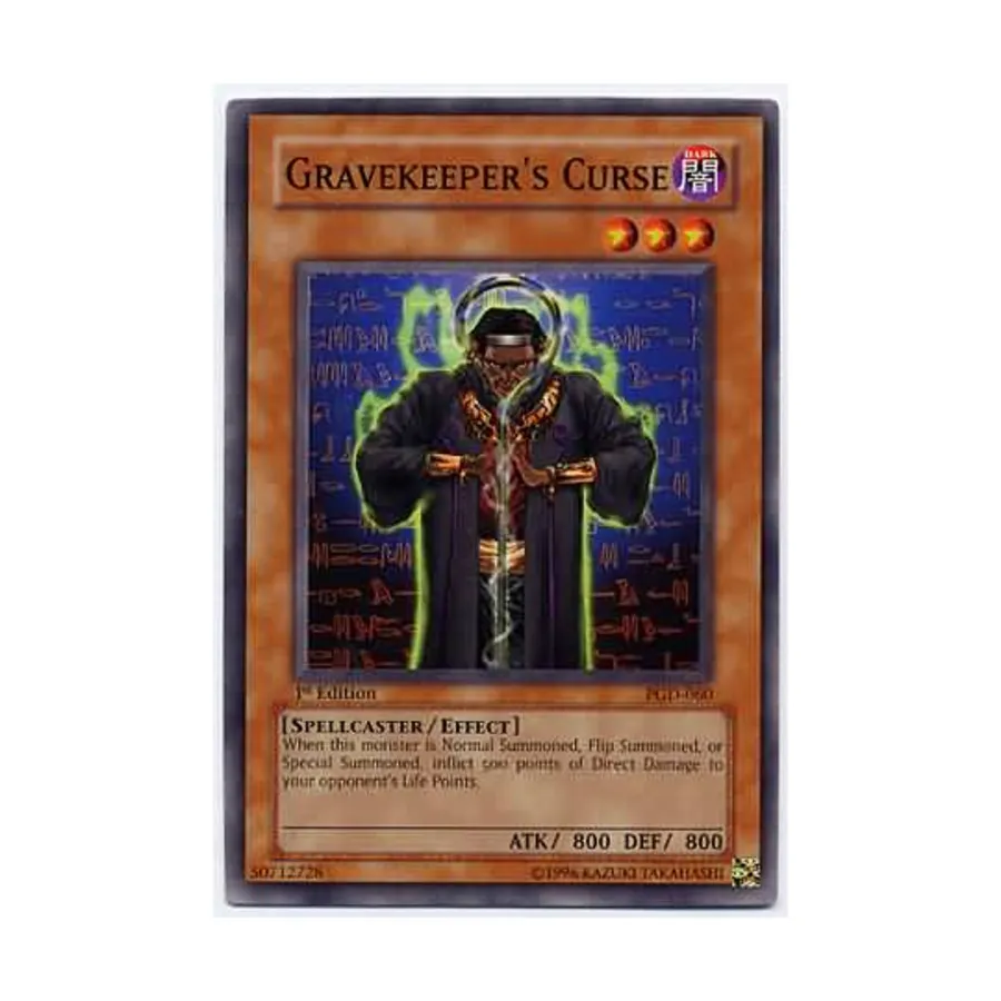 

CCG Проклятие могильщика (обычное), Yu-Gi-Oh - Pharaonic Guardian - Singles