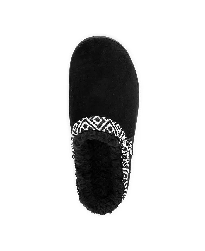 Женские сабо из искусственной замши, черные, средние MUK LUKS, черный — фото 3