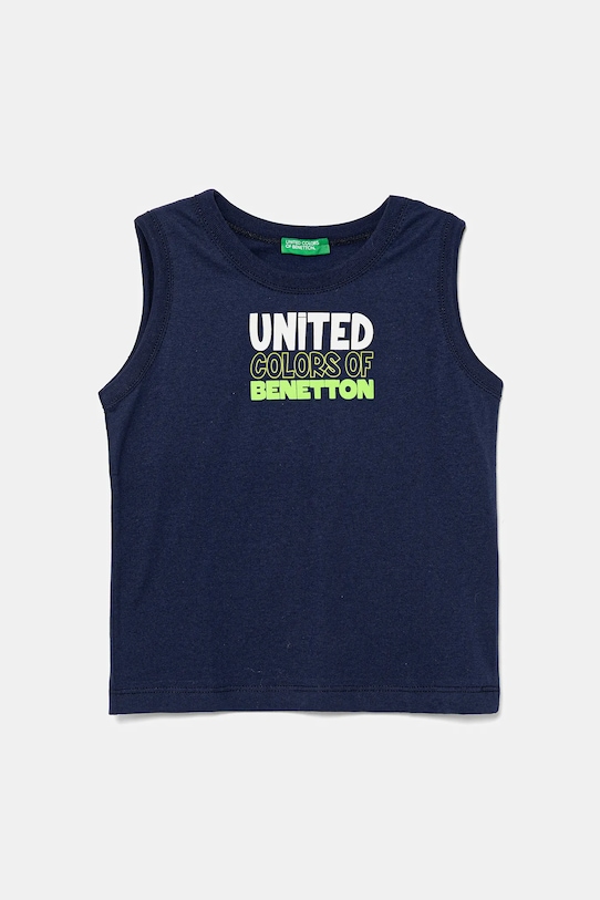 

Детская хлопковая футболка United Colors Of Benetton, темно-синий