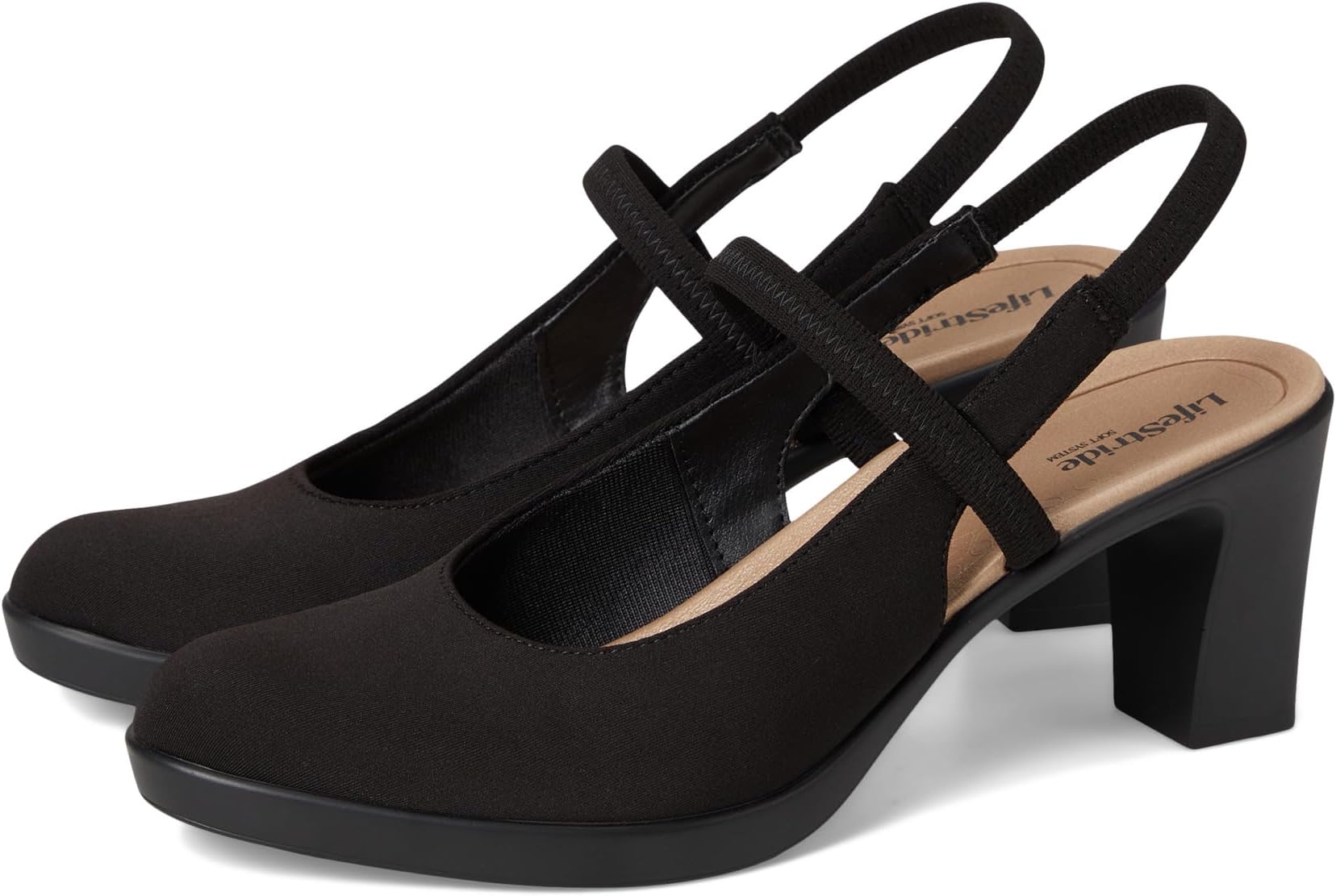 Туфли LifeStride Women's Evoke Slingback Shoes, Black