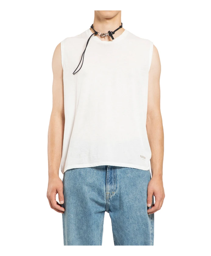 

Белая хлопковая майка с логотипом Our Legacy, белый