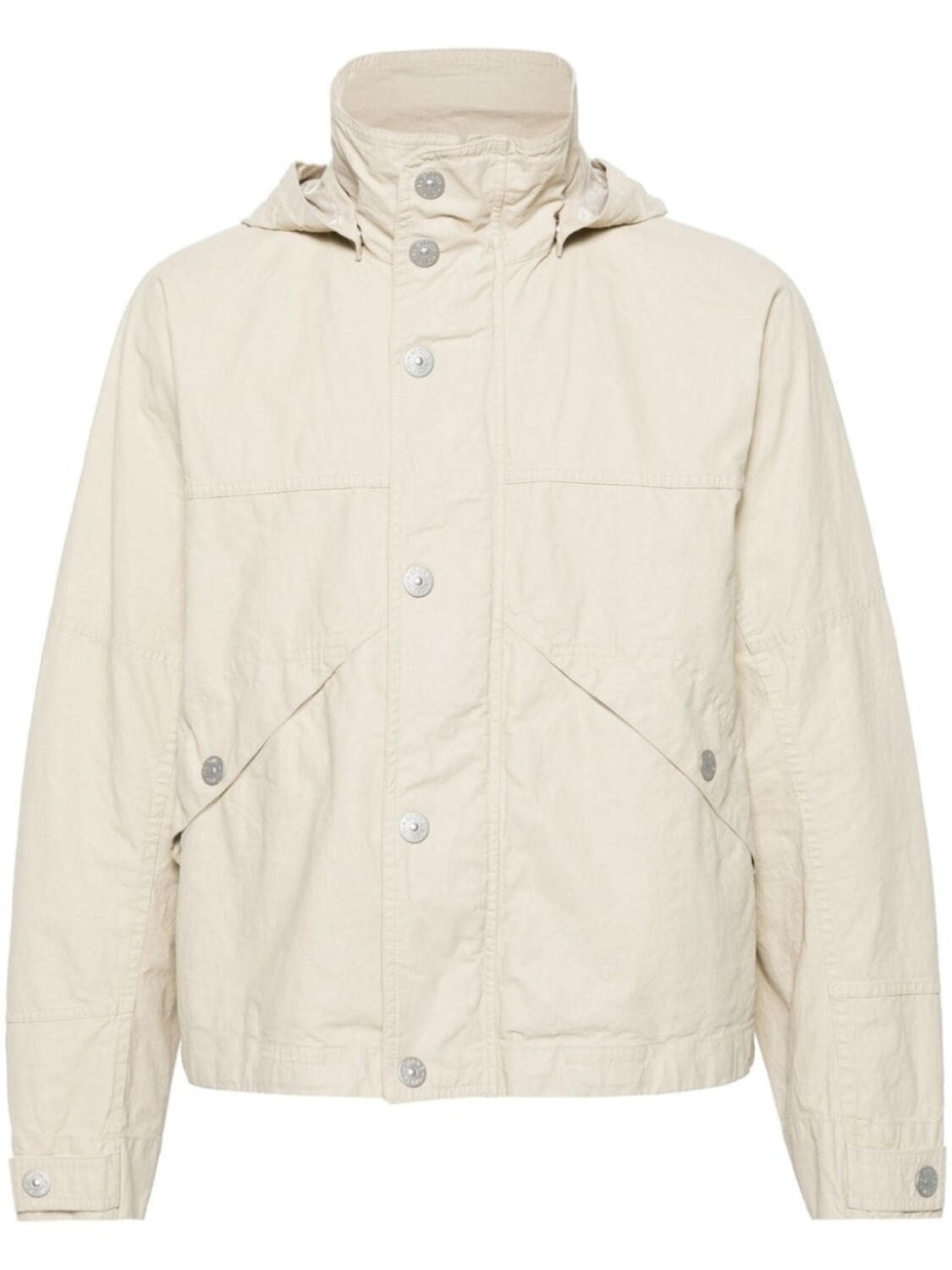 

Stone Island куртка Raw Plated с капюшоном, нейтральный цвет