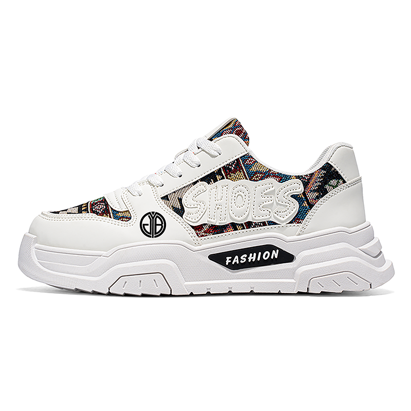 

Износостойкие низкие кроссовки для скейтбординга для мужчин Yi Jiabao, White Black