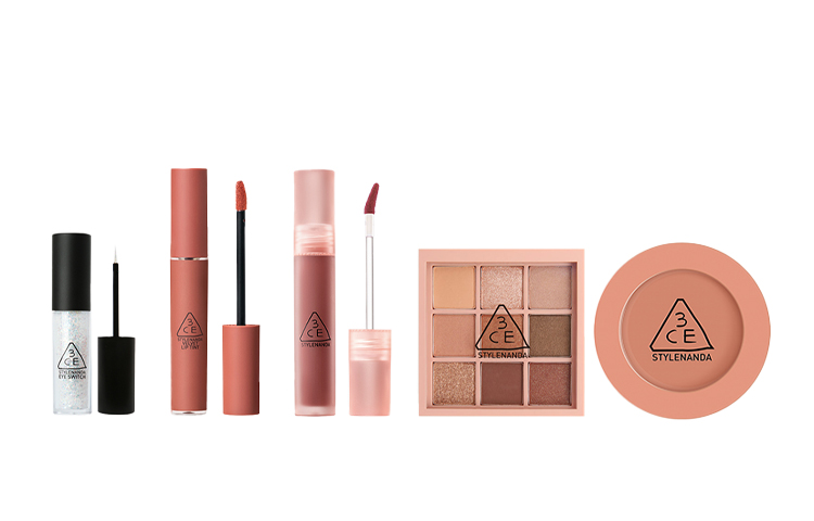 

Пудровые тени для век блеск для губ румяна набор 3CE